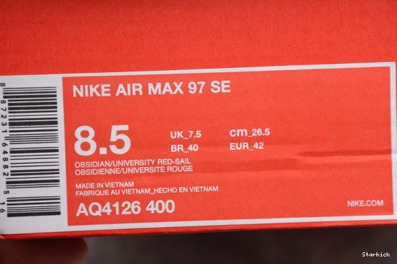 "PULL AIR SE MAX AQ4126-400 NIKE MENS 97 TAB" 1102